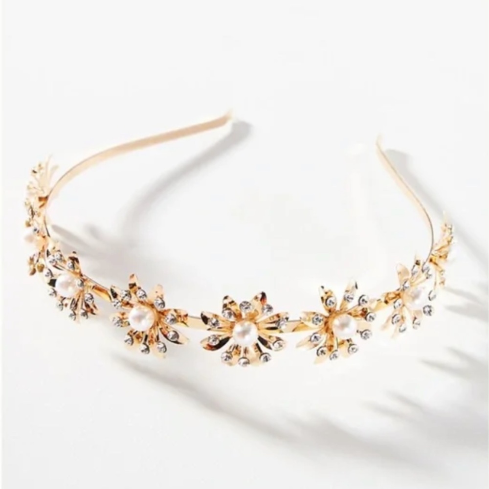 Petal Embellished Peasant Boho Art Deco Farm Hipster Chic Hip Minimal Headband